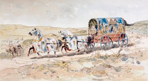 Carrozza trainata da cavalli del XIII secolo, 1886