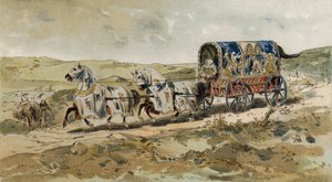 Carrozza di una dama, XIII secolo da Armand Jean Heins
