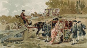 Fliguette e sedia a portantina, Paesi Bassi austriaci, XVIII secolo da Armand Jean Heins