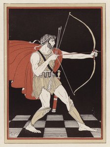 Ulisse che tende il suo arco