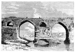Il ponte di Dezful, Iran, 1895 da Armand Kohl