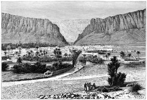 La gola di El-Kantara, Tunisia, 1895