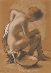 Donna alla sua toilette da Armand Rassenfosse