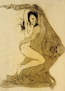 Illustrazione da I fiori del male, poesie di Charles Baudelaire, 1899