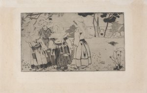 La Ronde de Pont-Aven (La danza a Pont-Aven) 1891 da Armand Séguin