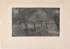 Les Pommiers (I meli) 1893 (incisione, acquaforte e puntasecca)