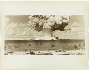 Test della bomba atomica durante l