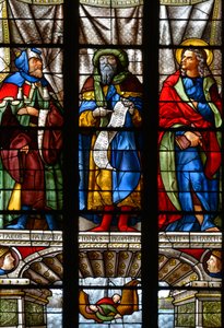 Giacobbe, Giona e San Marco - Vetrata nella cappella di Sant