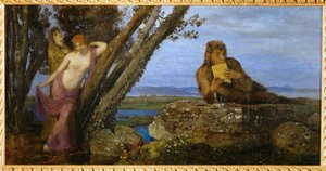 Fruehlingsabend - Sera di primavera ... (dipinto su tavola)