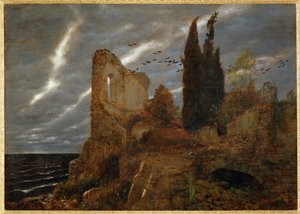 Ruine am Meer - Rovina in riva al mare ... (dipinto su tela)