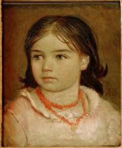 Ritratto di bambina della figlia Lucia da Arnold Böcklin