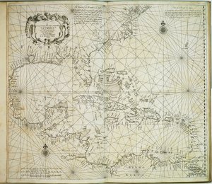 Le isole Carybsche di Barbados fino alla curva del Messico da Arnold & Colom Jacob Aertsz (1600 73) Colom