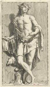 Personificazione della poesia da Arnold Houbraken