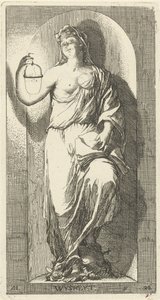 Personificazione della saggezza da Arnold Houbraken