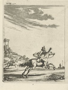Cavalieri in un paesaggio da Arnold Houbraken