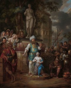 Il sacrificio di Ifigenia da Arnold Houbraken
