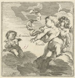 Rappresentazione di povertà e ricchezza da Arnold Houbraken
