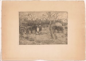Prato con alberi e mucche da Arnold Koning