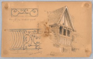 Dettagli architettonici a Lisieux da Arnold William Brunner
