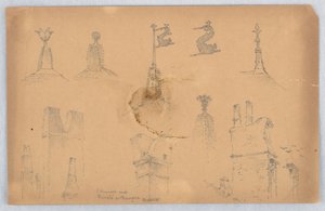 Dettagli architettonici da Bourges da Arnold William Brunner