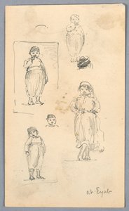 Schizzi di bambini a Eyub
