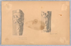 Due studi di capitelli da Arnold William Brunner