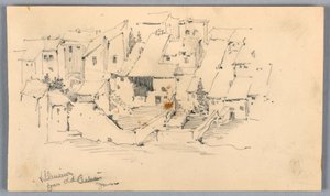 Villeneuve dal vecchio castello da Arnold William Brunner