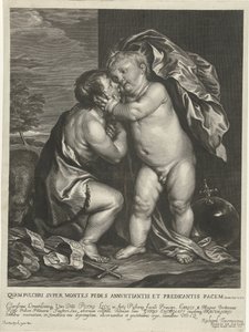 Bambino Gesù e Giovanni Battista da Arnold de Jode