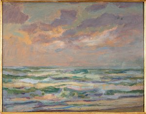 Marina, 1910 circa (pittura a olio) da Aroldo Bonzagni