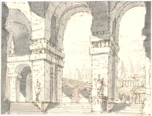 Complesso di palazzi con arcate da Aron Wallick
