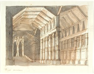 "Tempio" con colonne e scala da Aron Wallick