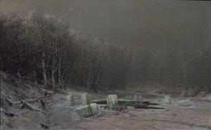 Inverno. Spaccatura del ghiaccio da Arseniy Ivanovich Meshchersky