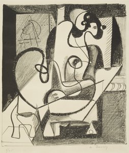 Pittore e modella da Arshile Gorky