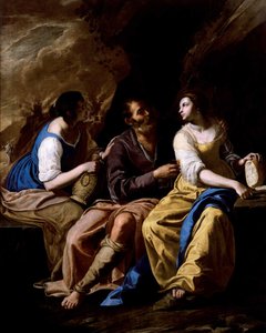 Lot e le sue figlie, ca 1635-1637 da Artemisia Gentileschi
