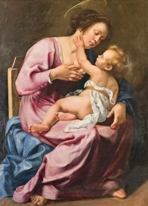 Madonna che allatta Gesù Bambino da Artemisia Gentileschi
