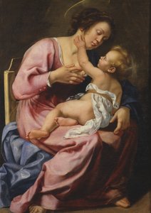 Madonna che allatta il Bambino da Artemisia Gentileschi