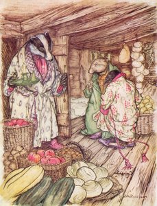 Illustrazione per Il vento nei salici di Kenneth Grahame (litografia a colori)