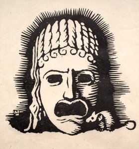 Maschera greca con mouse da Arthur Allen Lewis