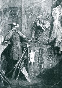 Baratto con gli Indiani negli Stati Uniti Occidentali, inciso da Joseph Swain (1820-1909) 1871 da Arthur Boyd Houghton