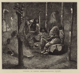 Indiani in Nord America, squaws Pawnee