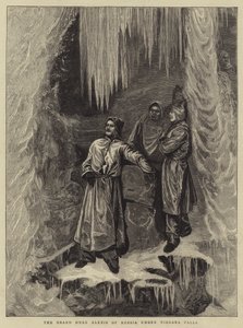 Il Granduca Alessio di Russia sotto le cascate del Niagara da Arthur Boyd Houghton