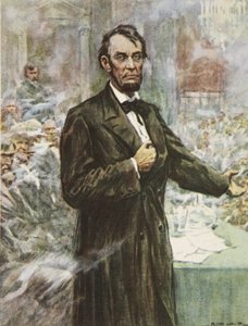 Abraham Lincoln, il grande emancipatore, illustrazione da 