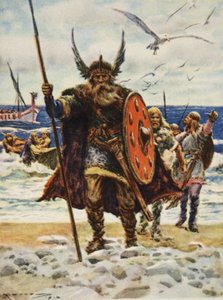 Lo sbarco dei Vichinghi, illustrazione da 