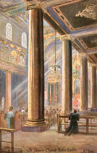 Chiesa italiana di San Pietro, Hatton Garden, Londra da Arthur Charles (after) Payne