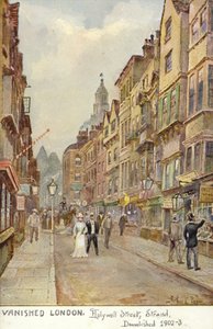 Londra scomparsa - Hollywell Street, Strand, demolita 1902-3 da Arthur Charles Payne