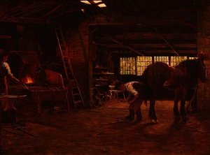 La bottega del fabbro da Arthur Claude Cooke