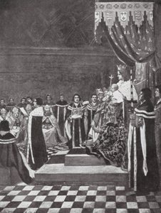 Enrico VI apre il Parlamento con sua madre da Arthur David (after) McCormick