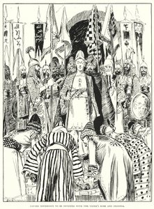 Fece investire Noureddin con la veste e le insegne del visir da Arthur David McCormick