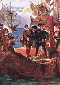 No, non gli Stati, ma tu, tu, tu, illustrazione da Romance of History: The Netherlands da Arthur David McCormick