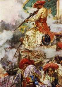 Tipu stesso sparava con calma ai suoi nemici in avanzata da Arthur David McCormick
